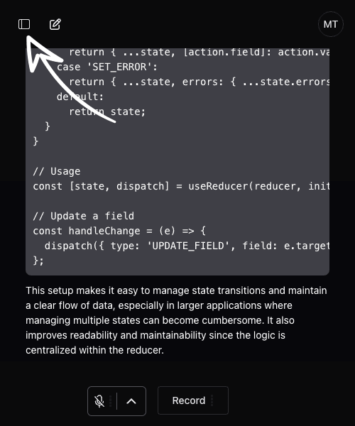 highlighted sidebar icon